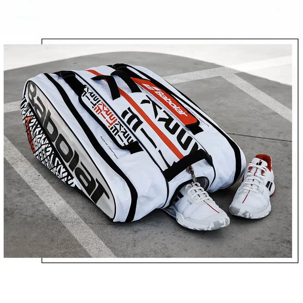 Babolat กระเป๋าเทนนิส RH12 Pure Strike Tennis Bag | White/Red ( 751201 ) - Image 31