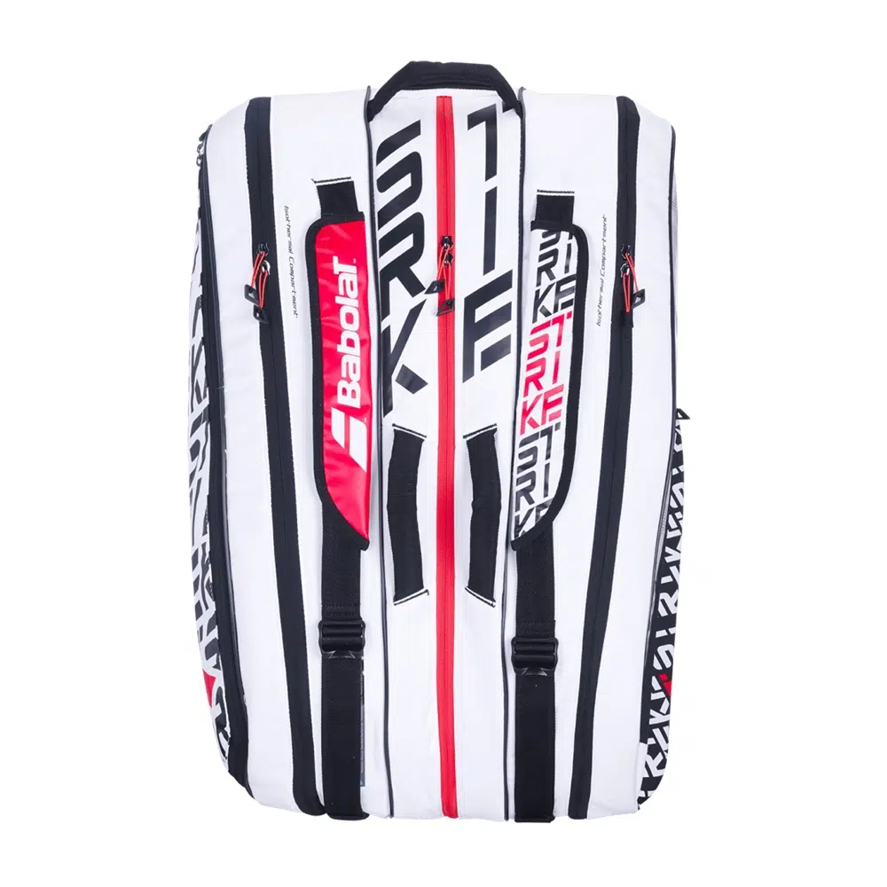 Babolat กระเป๋าเทนนิส RH12 Pure Strike Tennis Bag | White/Red ( 751201 ) - Image 4