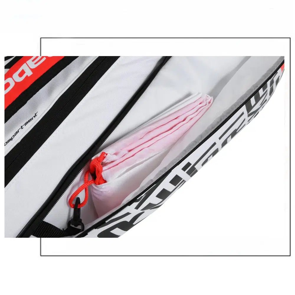 Babolat กระเป๋าเทนนิส RH12 Pure Strike Tennis Bag | White/Red ( 751201 ) - Image 34