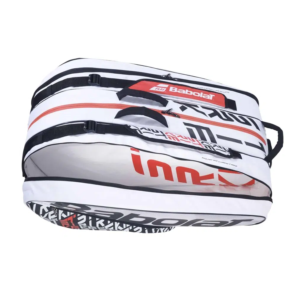 Babolat กระเป๋าเทนนิส RH12 Pure Strike Tennis Bag | White/Red ( 751201 ) - Image 5