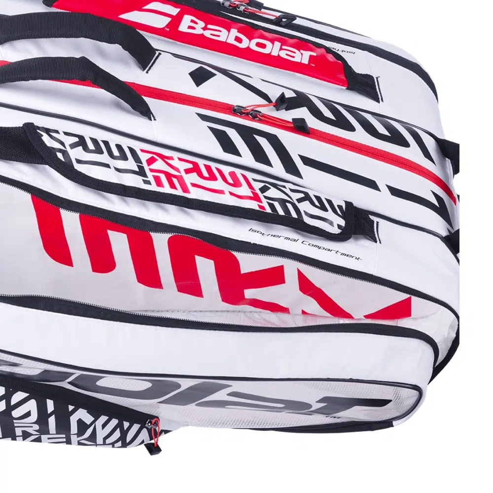 Babolat กระเป๋าเทนนิส RH12 Pure Strike Tennis Bag | White/Red ( 751201 ) - Image 6