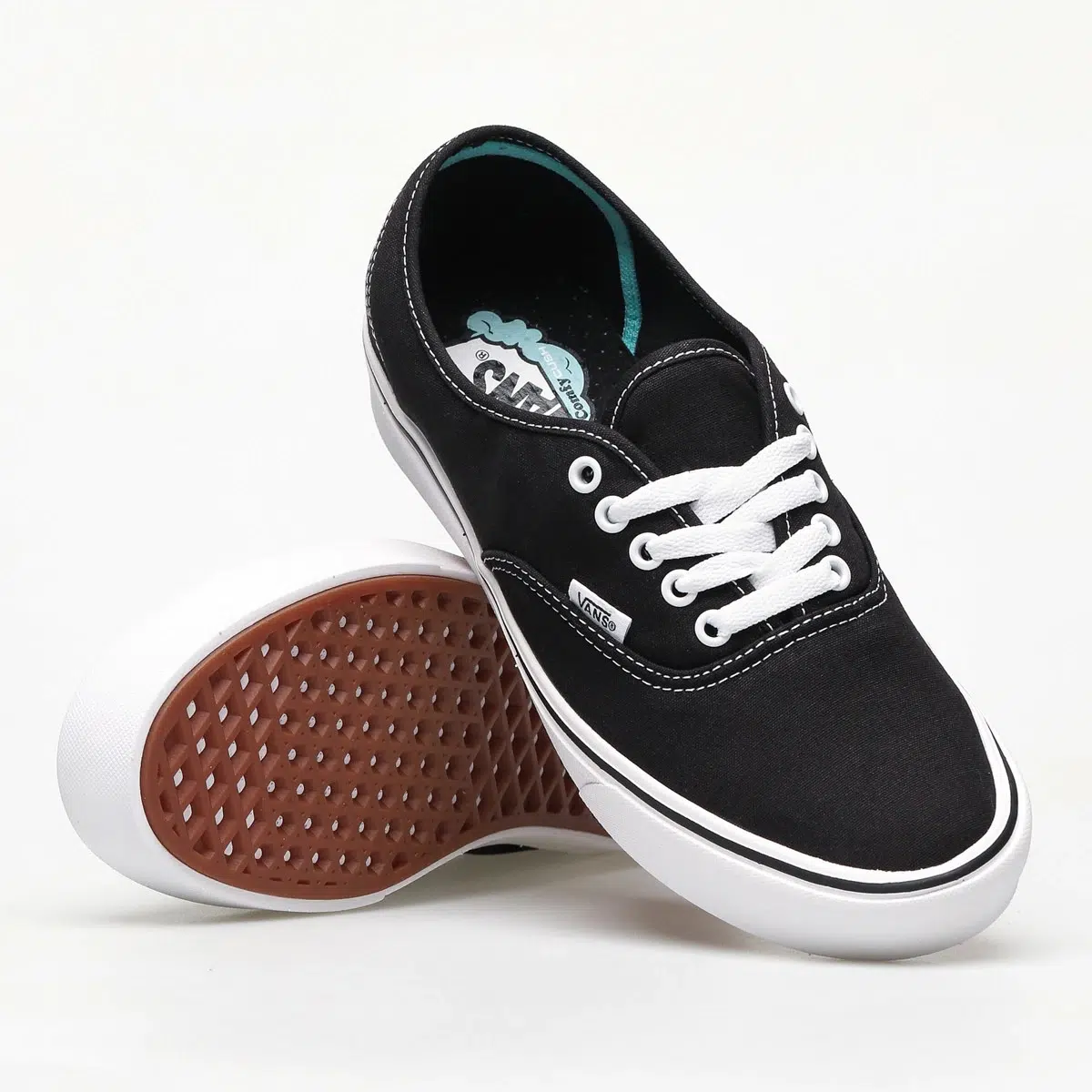 Vans รองเท้าผ้าใบ Authentic ComfyCush | Black/True White ( VN0A3WM7VNE ) - Image 13