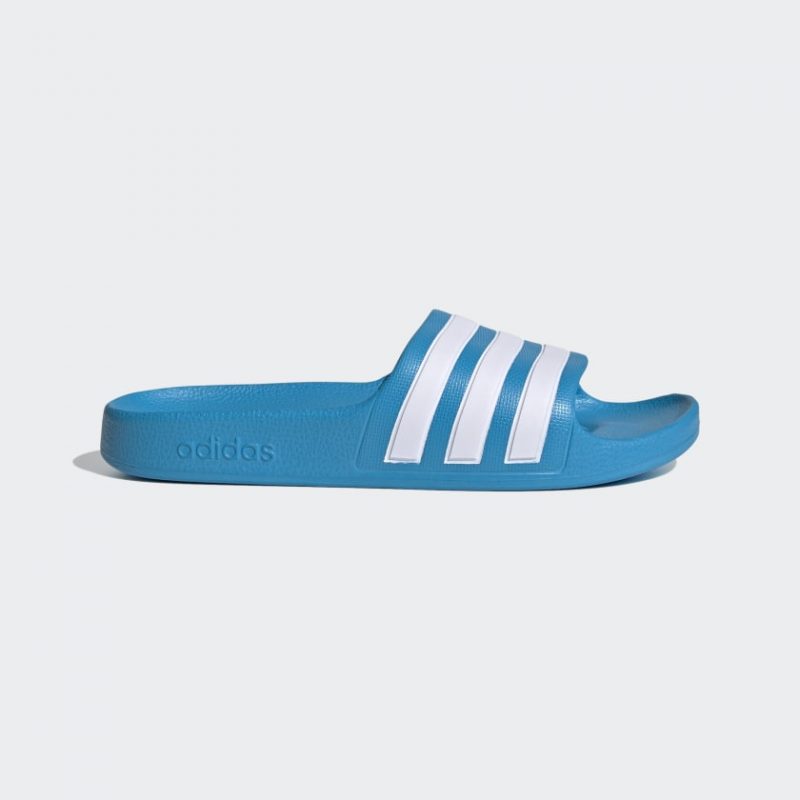 Adidas รองเท้าแตะเด็ก Adilette Aqua Slides Kids | Solar Blue/Cloud White/Solar Blue ( FY8071 )