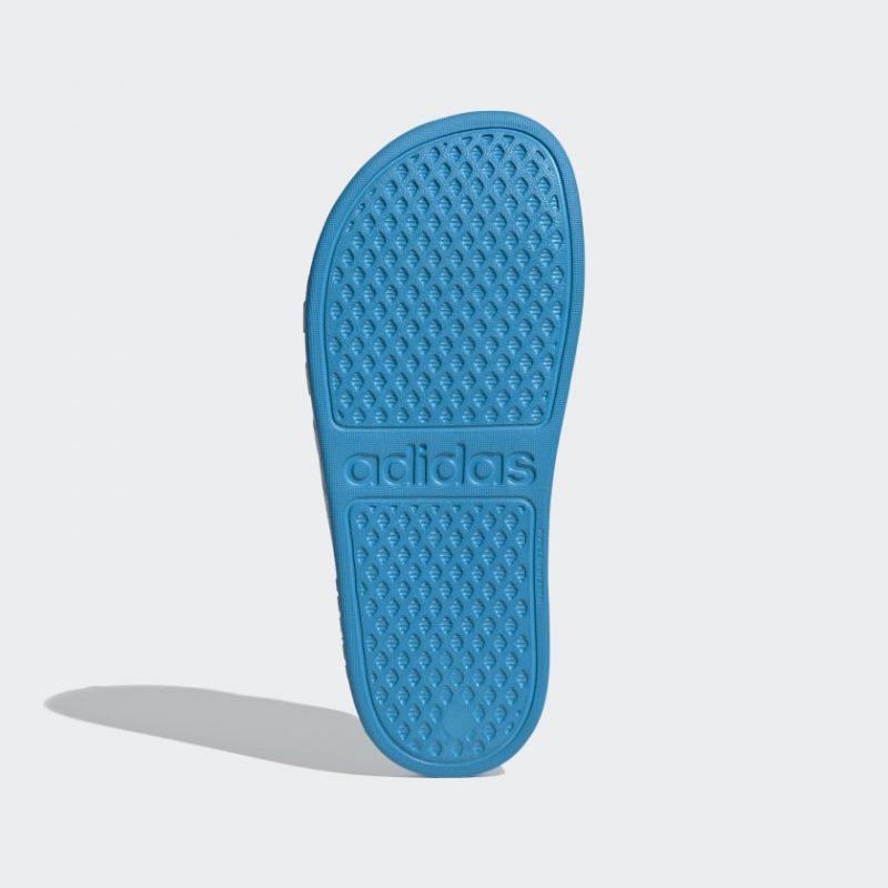 Adidas รองเท้าแตะเด็ก Adilette Aqua Slides Kids | Solar Blue/Cloud White/Solar Blue ( FY8071 ) - Image 6