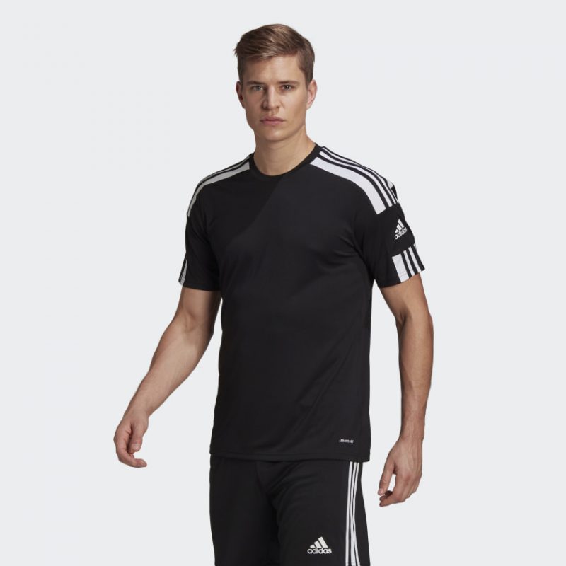 Adidas เสื้อกีฬาผู้ชาย Squadra 21 Jersey | Black/White ( GN5720 ) - Image 3