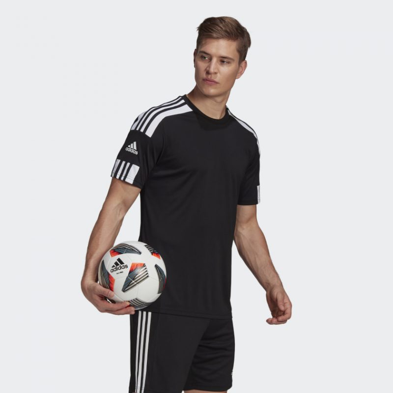 Adidas เสื้อกีฬาผู้ชาย Squadra 21 Jersey | Black/White ( GN5720 ) - Image 5