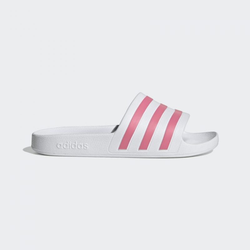 Adidas รองเท้าแตะ Adilette Aqua Slides | Cloud White/Rose Tone/Cloud White ( GZ5237 )