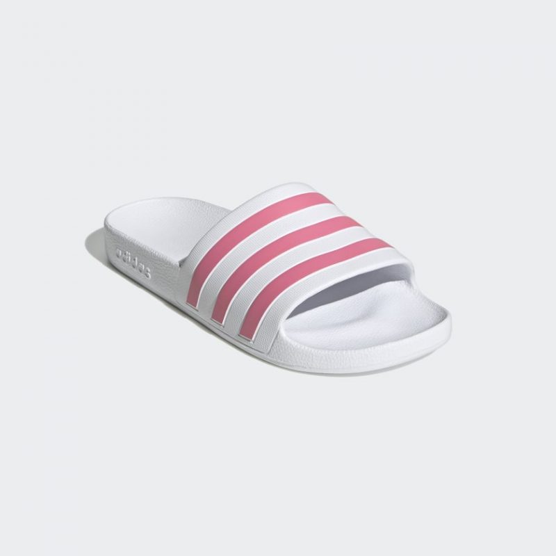 Adidas รองเท้าแตะ Adilette Aqua Slides | Cloud White/Rose Tone/Cloud White ( GZ5237 ) - Image 2