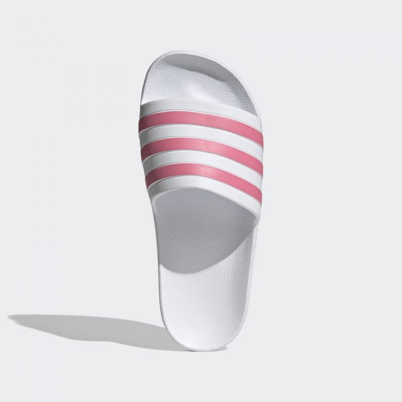 Adidas รองเท้าแตะ Adilette Aqua Slides | Cloud White/Rose Tone/Cloud White ( GZ5237 ) - Image 5