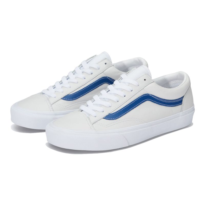 Vans รองเท้าผ้าใบ Style 36 Leather Pop | Blue/True White ( VN0A54F6A6C ) - Image 8