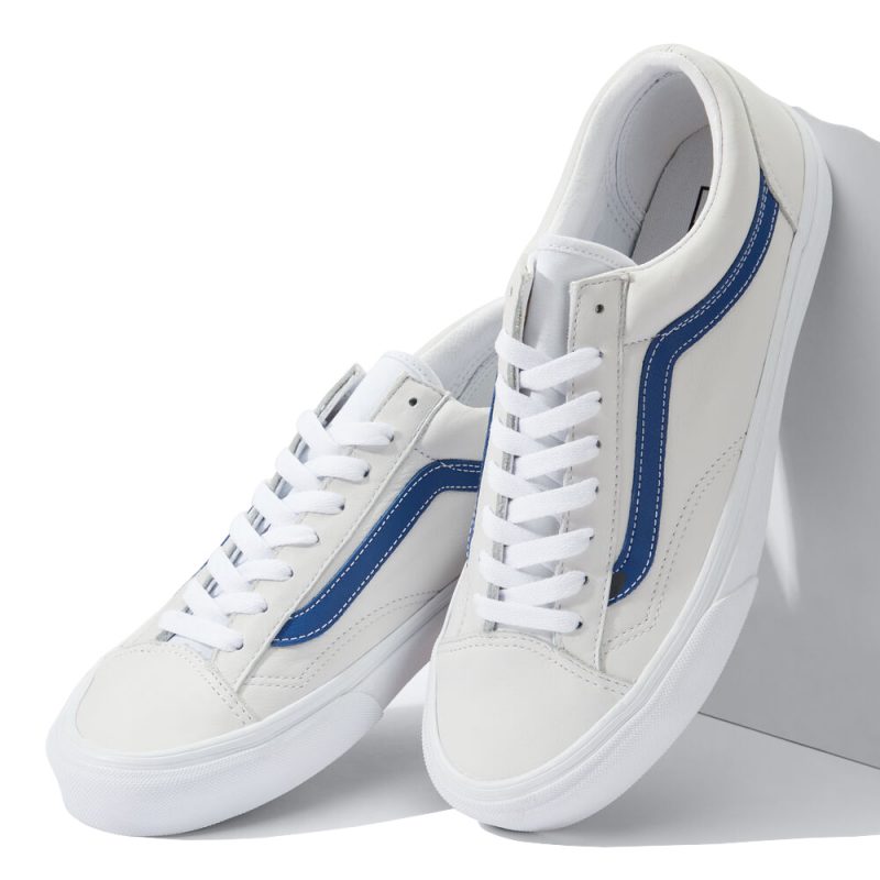 Vans รองเท้าผ้าใบ Style 36 Leather Pop | Blue/True White ( VN0A54F6A6C ) - Image 10