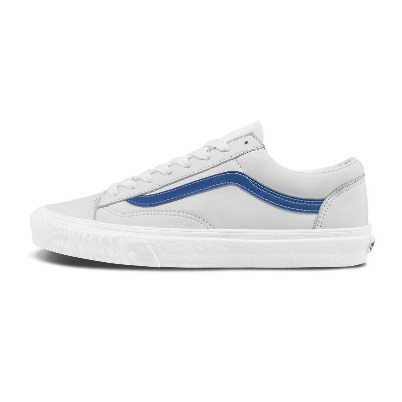 Vans รองเท้าผ้าใบ Style 36 Leather Pop | Blue/True White ( VN0A54F6A6C ) - Image 3