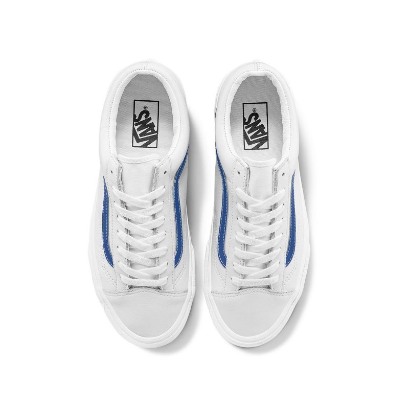 Vans รองเท้าผ้าใบ Style 36 Leather Pop | Blue/True White ( VN0A54F6A6C ) - Image 6