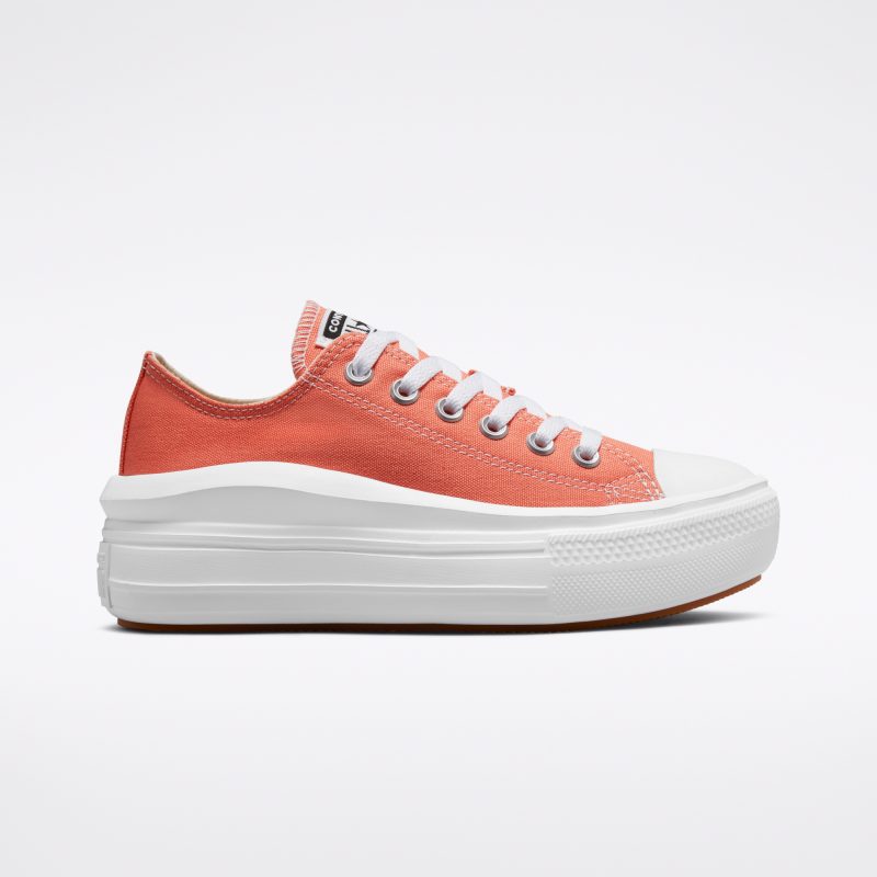 Converse รองเท้าผ้าใบผู้หญิง Chuck Taylor All Star Move Ox | Bright Madder/White/White ( 572723CS2ORXX )