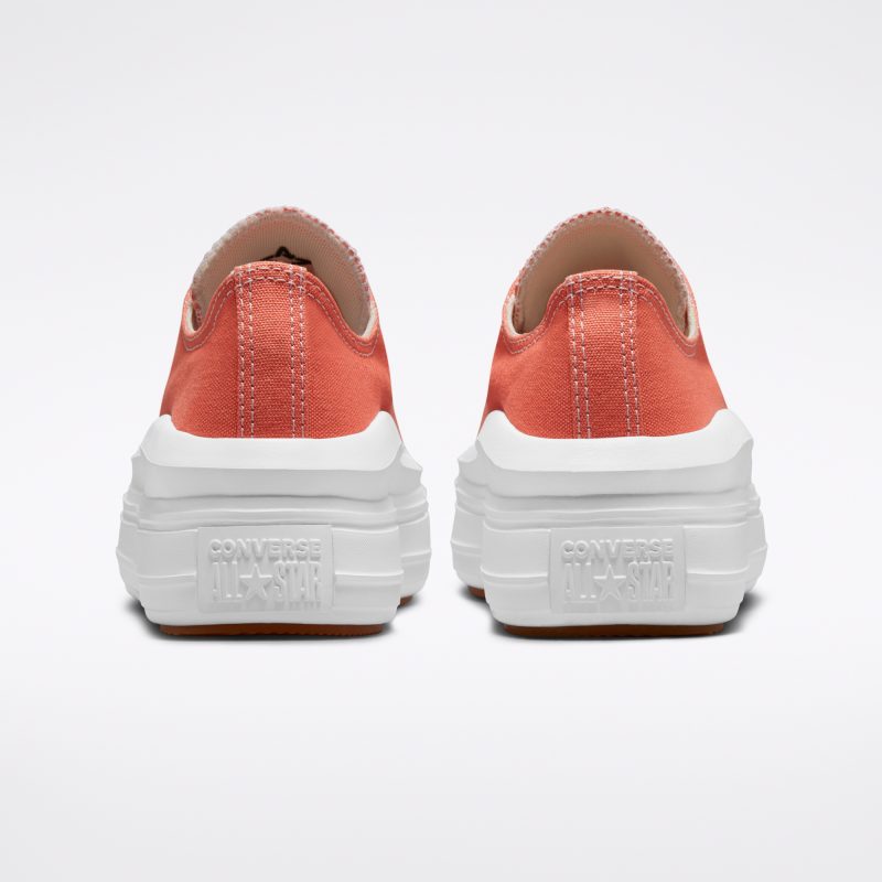 Converse รองเท้าผ้าใบผู้หญิง Chuck Taylor All Star Move Ox | Bright Madder/White/White ( 572723CS2ORXX ) - Image 4
