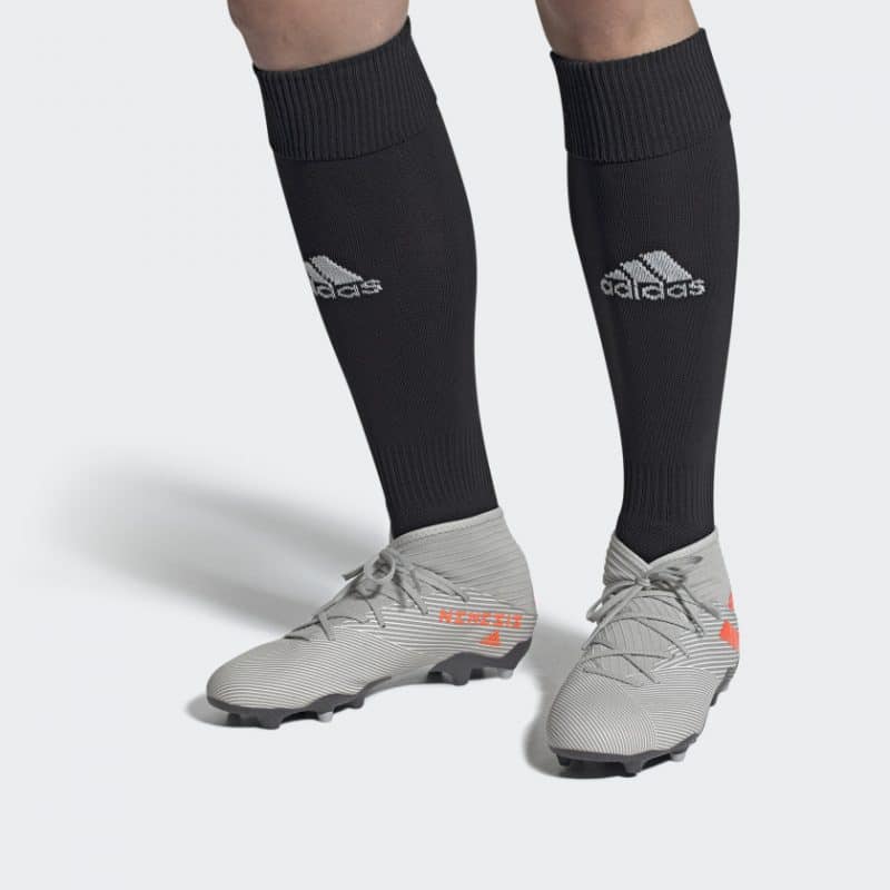 Adidas รองเท้าฟุตบอล / สตั๊ด Nemeziz 19.3 FG | Grey Two/Solar Orange/Chalk White ( EF8287 ) - Image 11