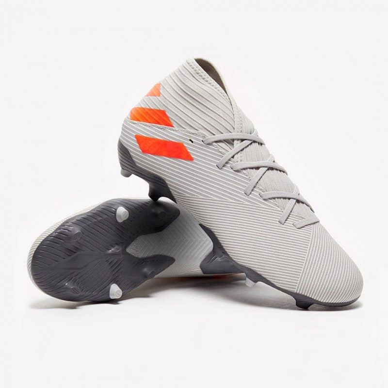 Adidas รองเท้าฟุตบอล / สตั๊ด Nemeziz 19.3 FG | Grey Two/Solar Orange/Chalk White ( EF8287 ) - Image 12