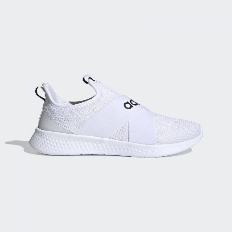 Adidas รองเท้าผ้าใบผู้หญิง Puremotion Adapt | Cloud White/Core Black/Dove Grey ( FX7325 )