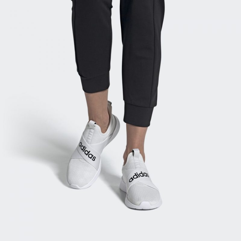 Adidas รองเท้าผ้าใบผู้หญิง Puremotion Adapt | Cloud White/Core Black/Dove Grey ( FX7325 ) - Image 10