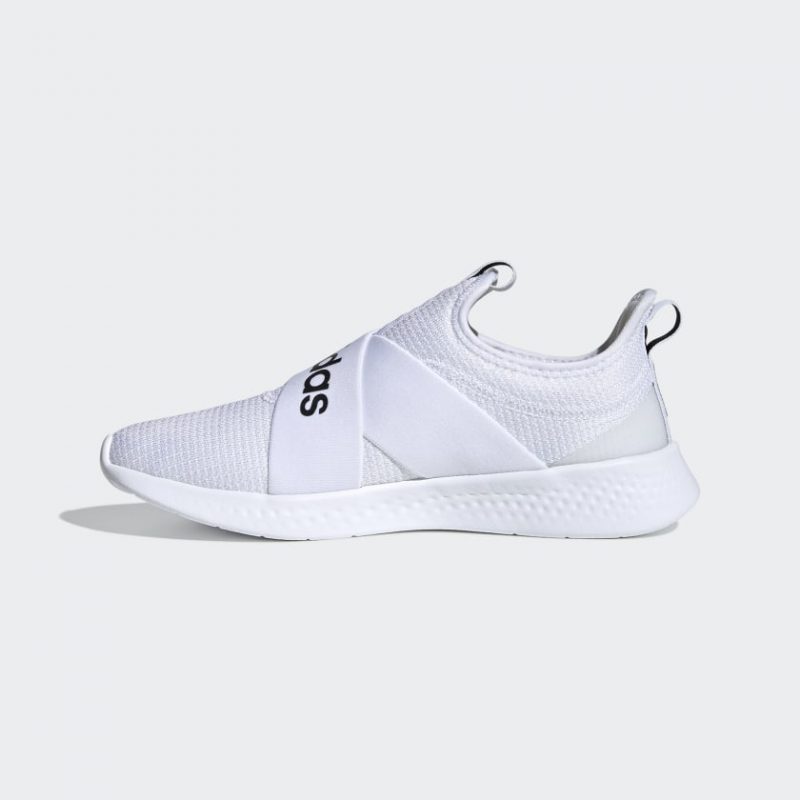 Adidas รองเท้าผ้าใบผู้หญิง Puremotion Adapt | Cloud White/Core Black/Dove Grey ( FX7325 ) - Image 4