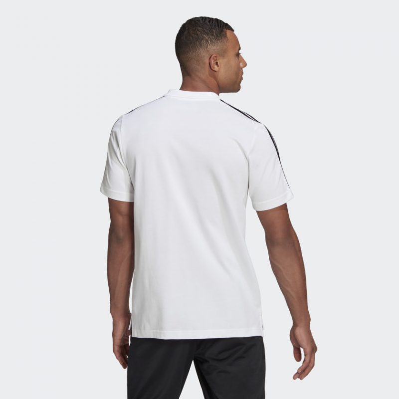 Adidas เสื้อ AEROREADY Essentials Piqué Embroidered Small Logo 3-Stripes Polo Shirt ( GK9138 ) - Image 3