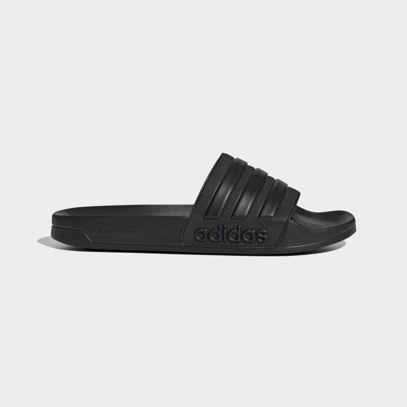 Adidas รองเท้าแตะ Adilette Shower Slides | Core Black/Core Black/Core Black ( GZ1013 )