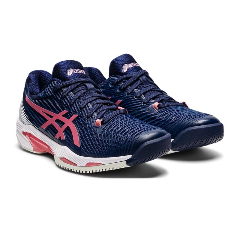 Asics รองเท้าเทนนิสผู้หญิง Solution Speed FF 2 | Peacoat/Smokey Rose ( 1042A136-402 ) - Image 2