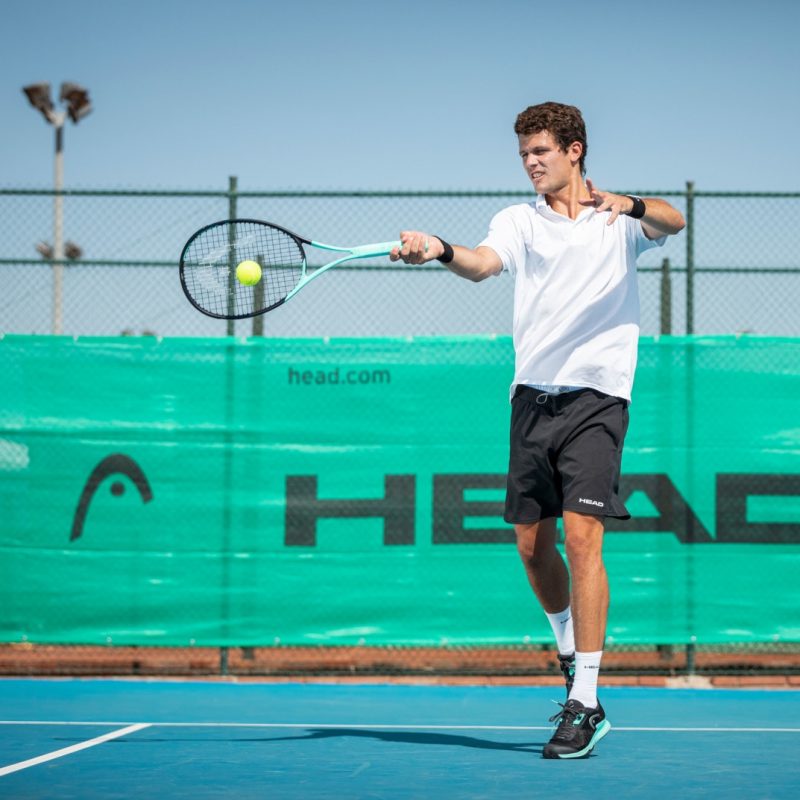 Head ไม้เทนนิส Boom MP 2022 Tennis Racket G2 4 1/4 | Black/Mint ( 233512 ) - Image 45