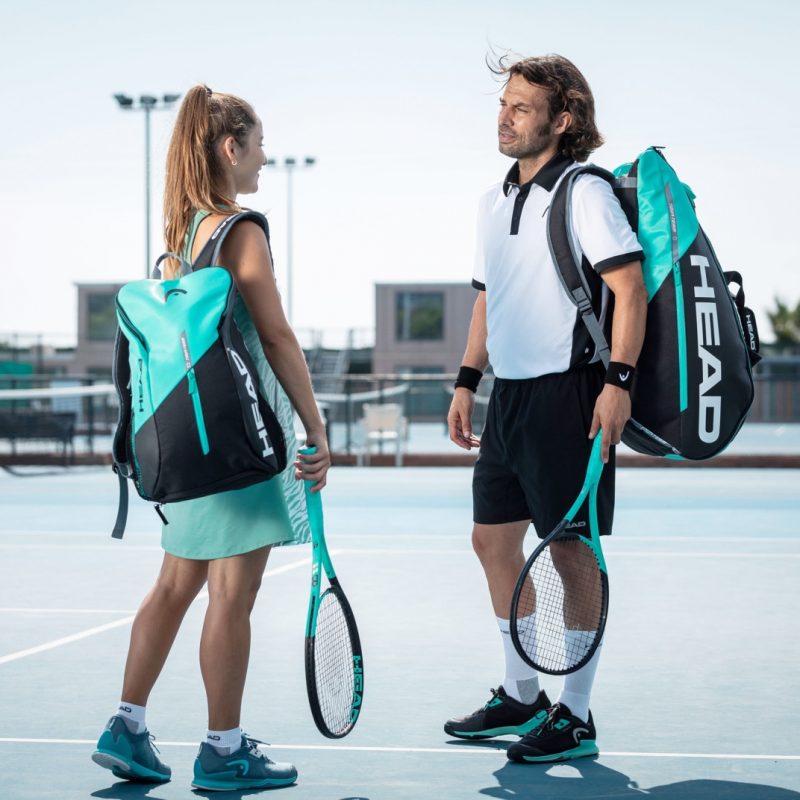 Head ไม้เทนนิส Boom MP 2022 Tennis Racket G2 4 1/4 | Black/Mint ( 233512 ) - Image 47