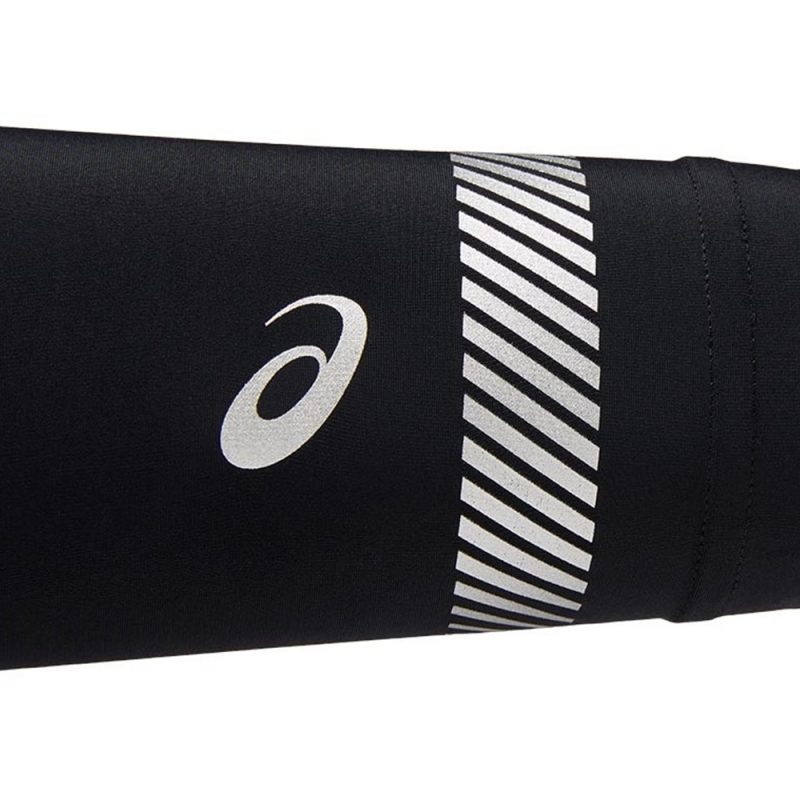 Asics ปลอกแขน Arm Sleeves | Black/Pure Silver ( 3013A618-001 ) - Image 2