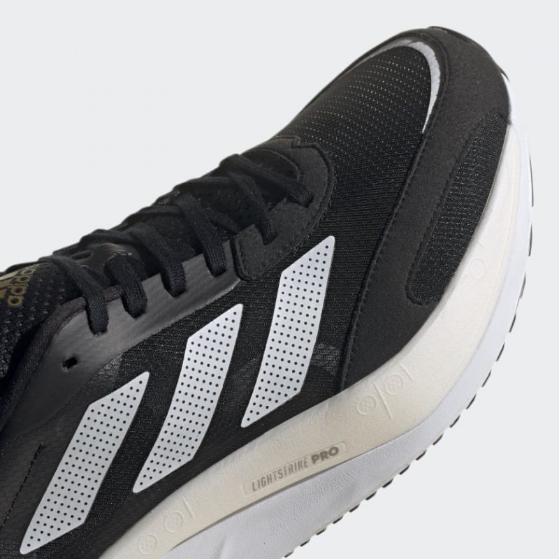 adidas รองเท้าวิ่งผู้ชาย Adizero Boston 10 | Core Black/Cloud White/Gold Metallic ( H67513 ) - Image 7