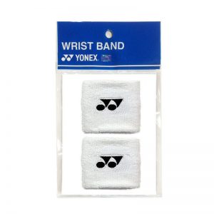 Yonex ปลอกรัดข้อมือเทนนิสแบบสั้น Wristband | White ( AC211 )
