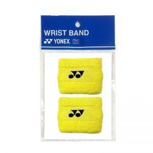 Yonex ปลอกรัดข้อมือเทนนิสแบบสั้น Wristband | Yellow ( AC211 )