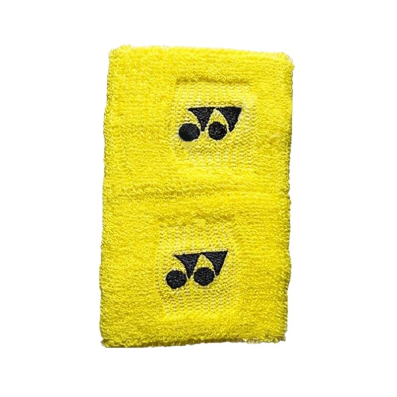Yonex ปลอกรัดข้อมือเทนนิสแบบสั้น Wristband | Yellow ( AC211 ) - Image 2
