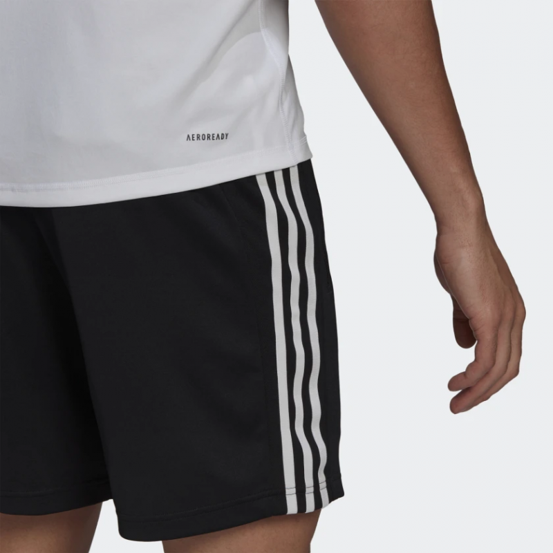 Adidas เสื้อกีฬาผู้ชาย Freelift Ultimate AEROREADY Designed 2 Move Sport Tee | White/Black ( GU2765 ) - Image 5