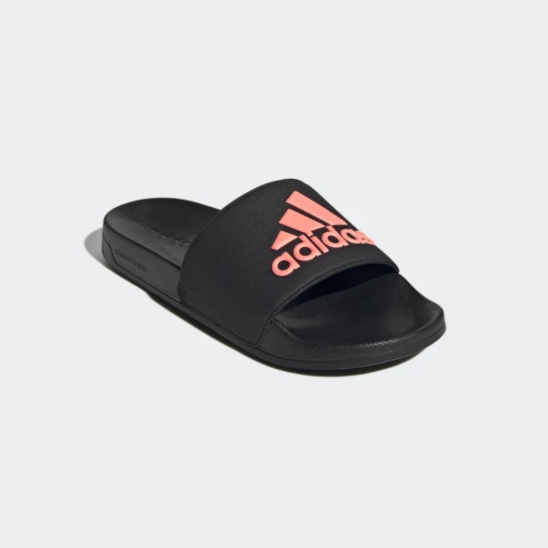 Adidas รองเท้าแตะ Adilette Shower Slides | Core Black/Acid Red/Core Black ( GZ3778 ) - Image 2