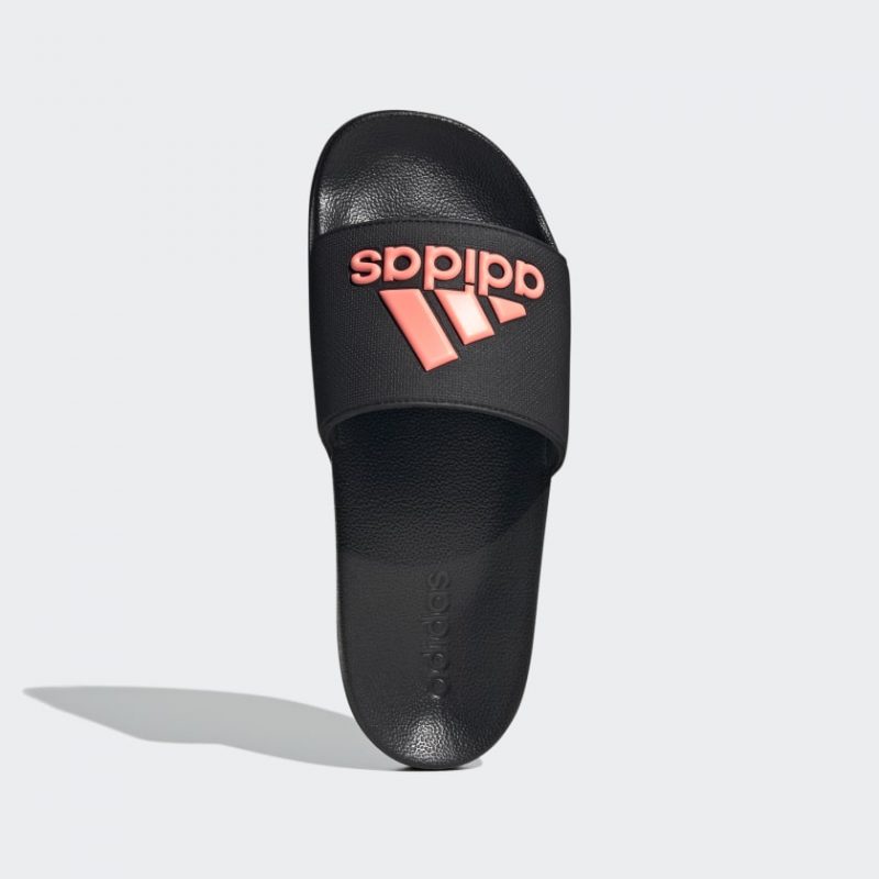 Adidas รองเท้าแตะ Adilette Shower Slides | Core Black/Acid Red/Core Black ( GZ3778 ) - Image 5