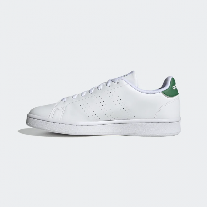 Adidas รองเท้าผ้าใบผู้ชาย Advantage | Cloud White/Cloud White/Green ( GZ5300 ) - Image 4