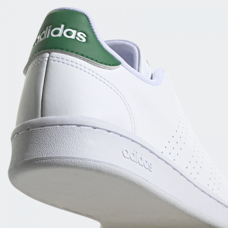 Adidas รองเท้าผ้าใบผู้ชาย Advantage | Cloud White/Cloud White/Green ( GZ5300 ) - Image 8