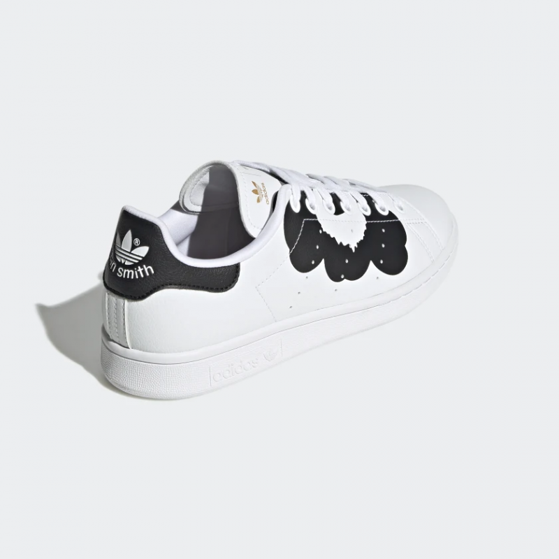 Adidas รองเท้าผ้าใบผู้หญิง Marimekko Stan Smith | Cloud White/Core Black/Gold Metallic ( H04073 ) - Image 3
