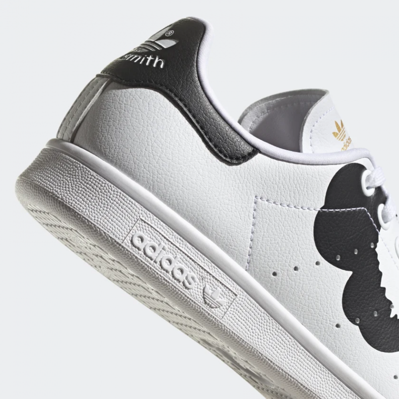 Adidas รองเท้าผ้าใบผู้หญิง Marimekko Stan Smith | Cloud White/Core Black/Gold Metallic ( H04073 ) - Image 8