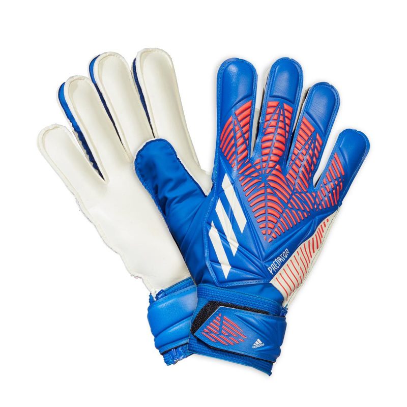 Adidas ถุงมือผู้รักษาประตู Predator Training Gloves | Hi-Res Blue/Turbo/White ( H43741 )