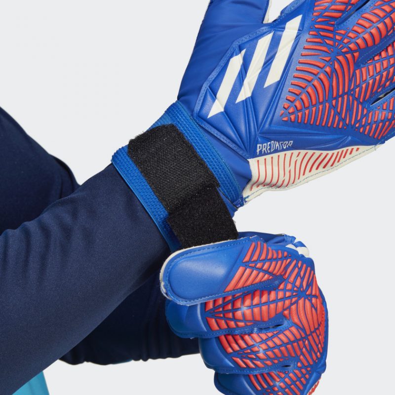 Adidas ถุงมือผู้รักษาประตู Predator Training Gloves | Hi-Res Blue/Turbo/White ( H43741 ) - Image 4