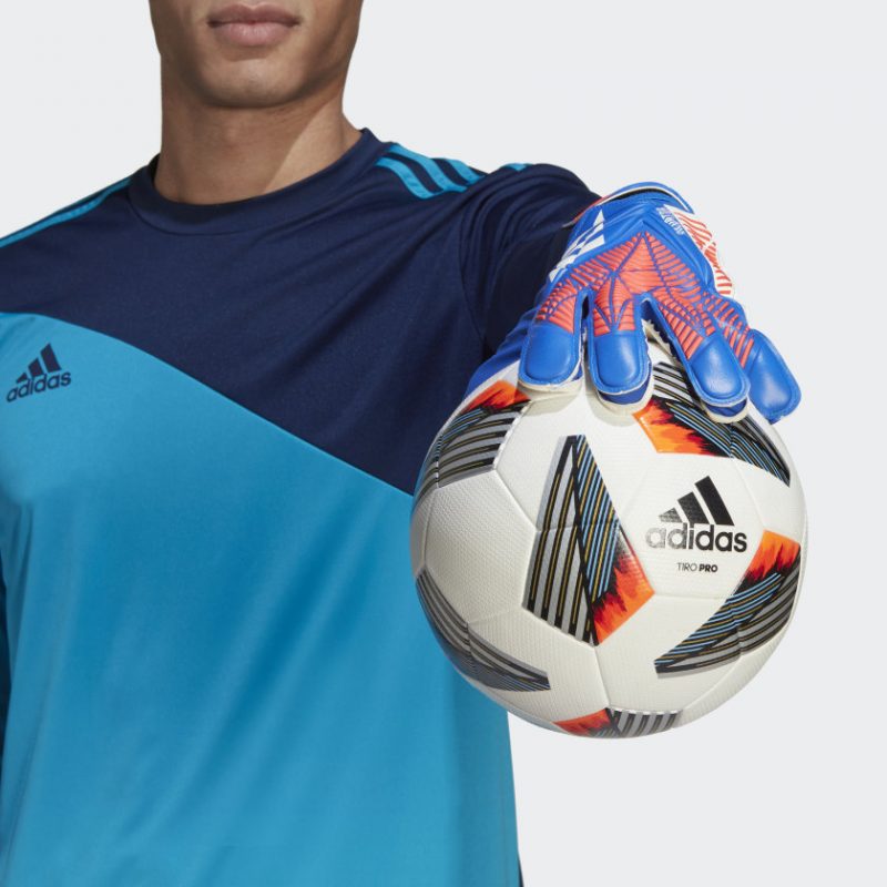 Adidas ถุงมือผู้รักษาประตู Predator Training Gloves | Hi-Res Blue/Turbo/White ( H43741 ) - Image 6