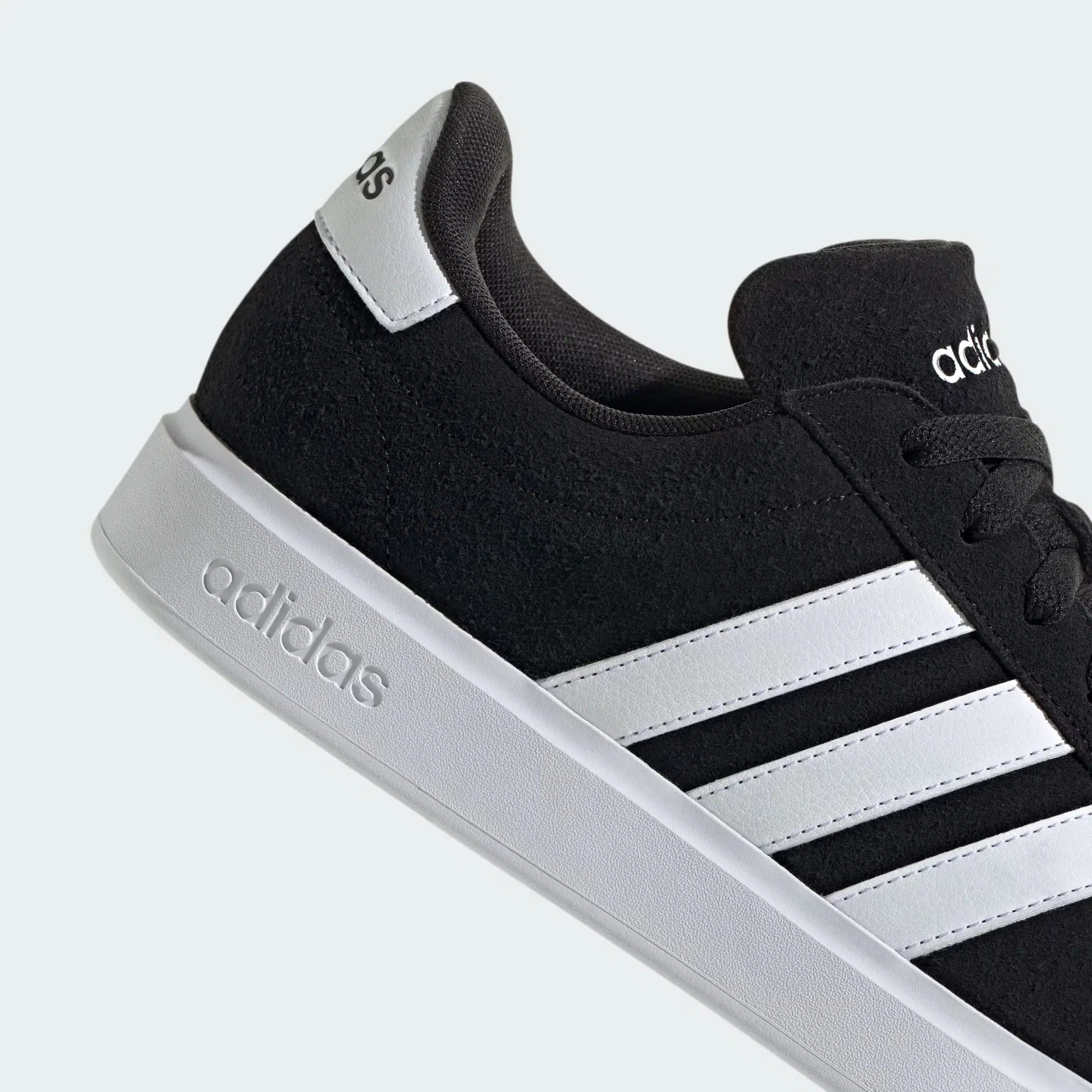 Adidas รองเท้าผ้าใบผู้ชาย Grand Court 2.0 | Core Black/Cloud White/Core Black ( ID2963 ) - Image 7
