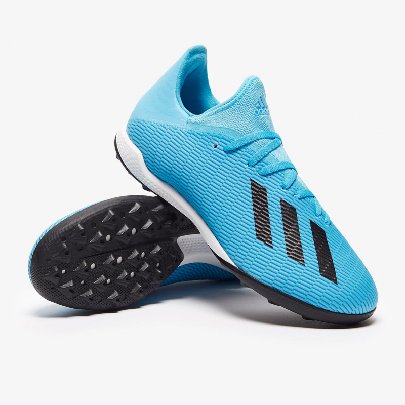 Adidas รองเท้าฟุตบอล / ร้อยปุ่ม X 19.3 TF | Bright Cyan/Core Black/Shock Pink ( F35375 ) - Image 11