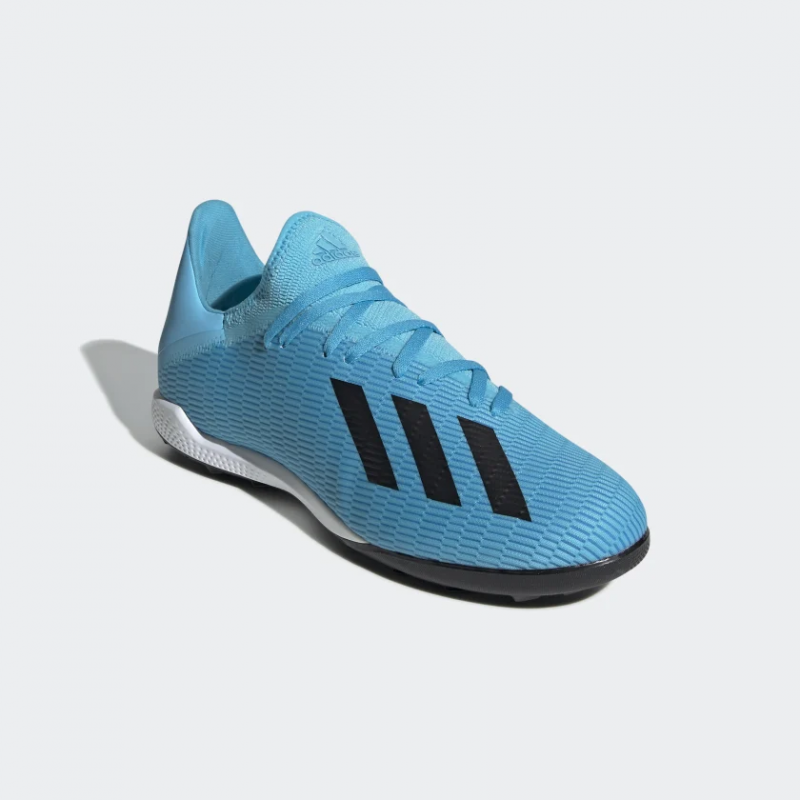 Adidas รองเท้าฟุตบอล / ร้อยปุ่ม X 19.3 TF | Bright Cyan/Core Black/Shock Pink ( F35375 ) - Image 2