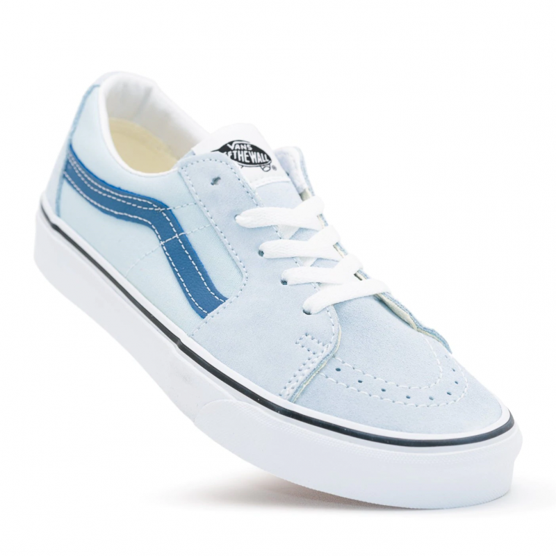 Vans รองเท้าผ้าใบ Sk8-Low Utility Pop | Delicate Blue/Navy ( VN0A4UUKB0J ) - Image 4