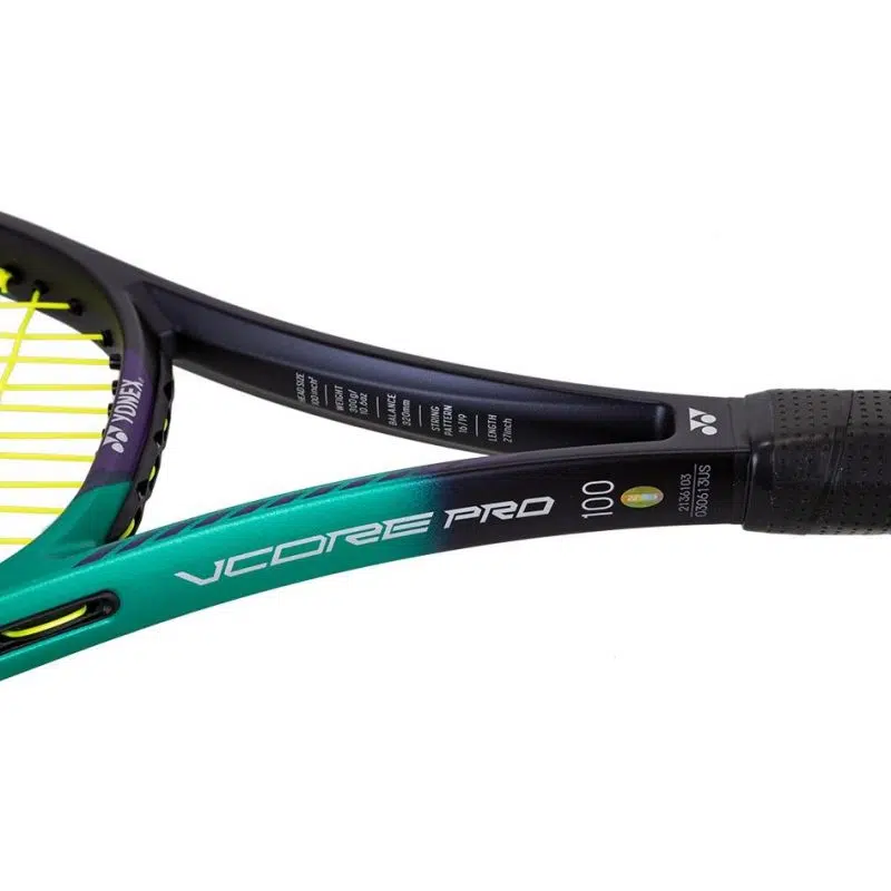 Yonex ไม้เทนนิส VCore Pro 100 Tennis Racket G2 | Green/Purple