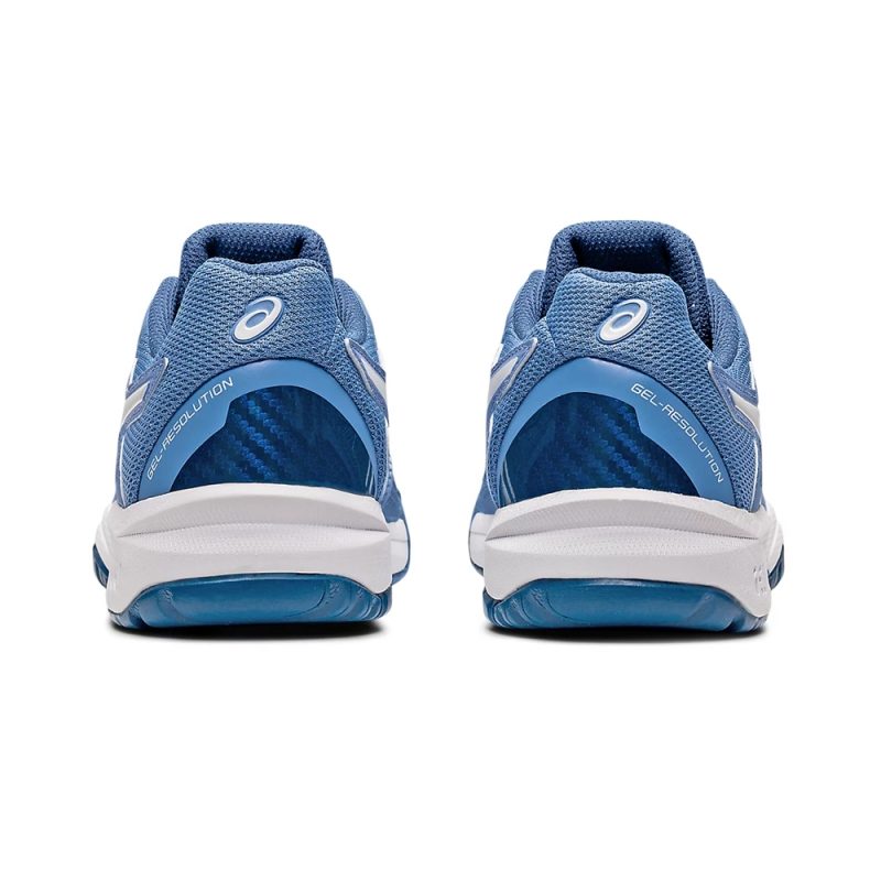 Asics รองเท้าเทนนิสเด็ก Gel-Resolution 8 GS | Blue Harmony/White ( 1044A018-404 ) - Image 5